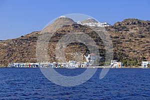 Shoreline of Milos Island Greece