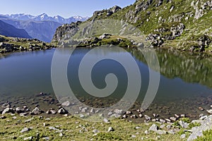 A mountain lake in Pas de la Coche photo