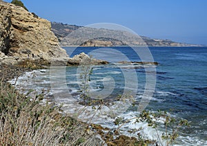 The Shoreline of the Palos Verdes Peninsula in Los Angeles County, California