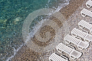 Shoreline on a Pebble Beach