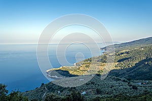 Shoreline in Pelion at Greece