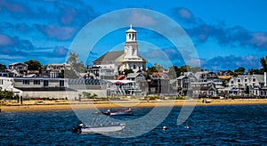 Shoreline of Provincetown, MA.