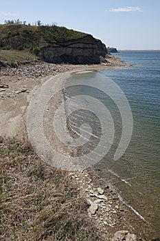 Shoreline on Sakakawea Lake