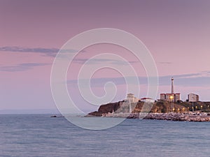 Shoreline at twilight