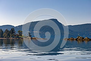 Shoreline of Vesuvius Bay on Salt Spring Island, BC, Canada