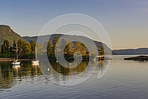 Shoreline of Vesuvius Bay on Salt Spring Island, BC, Canada