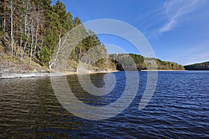 The shores of lake Ladoga. Karelia. Russia.