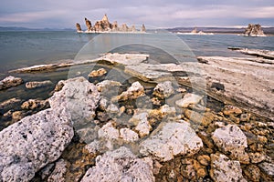 The shores of Mono Lake California