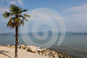 On the shores of Peschiera, Lake Garda