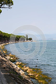 On the shores of Peschiera, Lake Garda