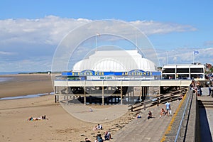 Amusements pier at seaside resort