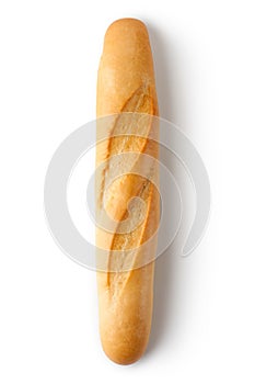 Short baguette. Topview.