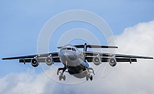 Passenger Aircraft Landing Approach. BAe 146 photo