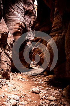Short Overhangs Cause A Tunnel Effect In Buckskin Gulch photo
