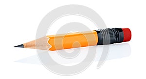 Short pencil on white background, school and office supplies concept