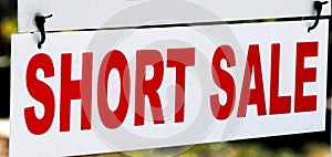 Short sale sign