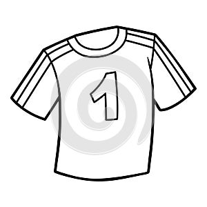 Short-Sleeved Football Shirt, Coloring book for kids, sport equipment