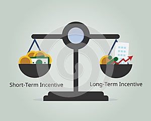 Short term incentive and long term incentive vector
