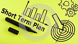 Short term plan is shown using a text photo