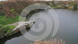 A short video of a calm lake at Carn Marth, Cornwall