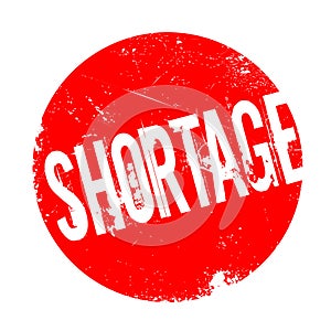 Shortage rubber stamp