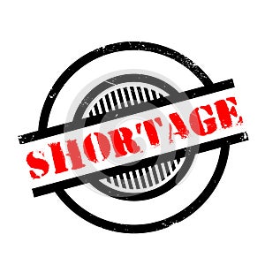 Shortage rubber stamp