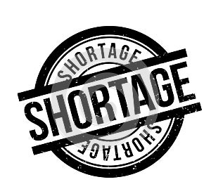 Shortage rubber stamp