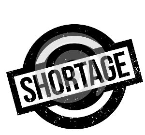 Shortage rubber stamp