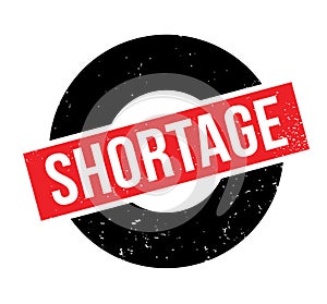 Shortage rubber stamp