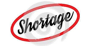 Shortage rubber stamp