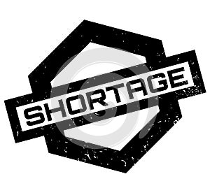 Shortage rubber stamp