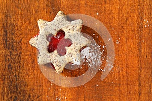Shortbread cookie with jam filing