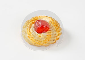 Shortbread cookie with jelly