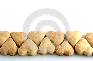 Shortbreads in shape of a heart