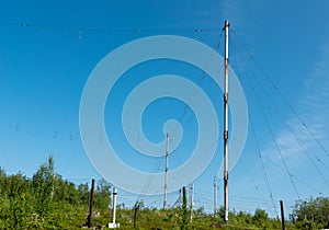 Shortwave communication TELECOMMUNICATIONS TOWER in a mountainous area