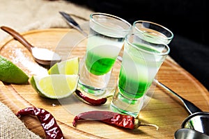 Shot alcoholic cocktail