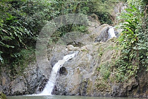 Shot of Argyle waterfalls in the Caribbean, Roxborough, Trinidad & Tobago