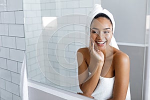 Shot of a beautiful young woman with a towel