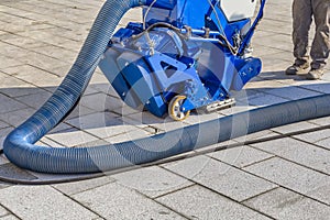 Shot blasting machine for re-texturing