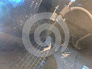 Shot blasting Shot blasting of model printed on 3D printer from polyamide powder