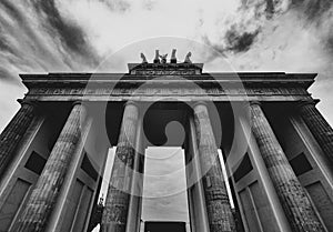 Brandenburg Gate in Black and White