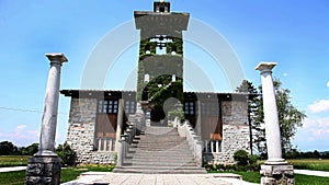 Shot of the famous Plecnik`s church