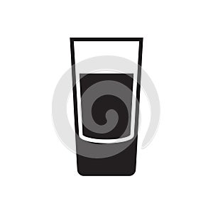 Shot glass icon isolated on white background.