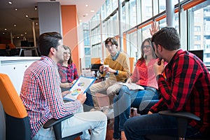 Shot of a group of young business professionals having a meeting.