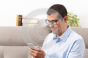 man using a phone