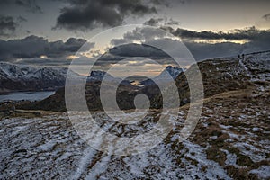 Shot from the hiking trail to Stokkvika in Flakstad island, Lofoten