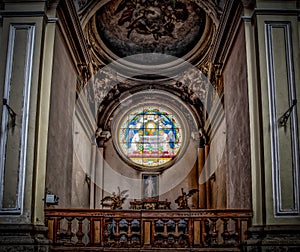 Shot of the interior of the Church of the Transfiguration Shibli Israel