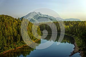 The shot of of Lebed river