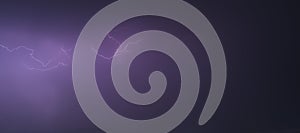 Shot of the lightning in the night sky. Nature