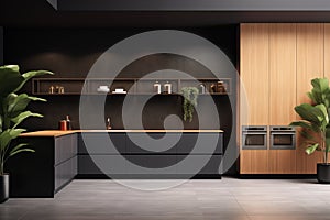 Shot of a modern and stylish luxury kitchen in an apartment. AI generated